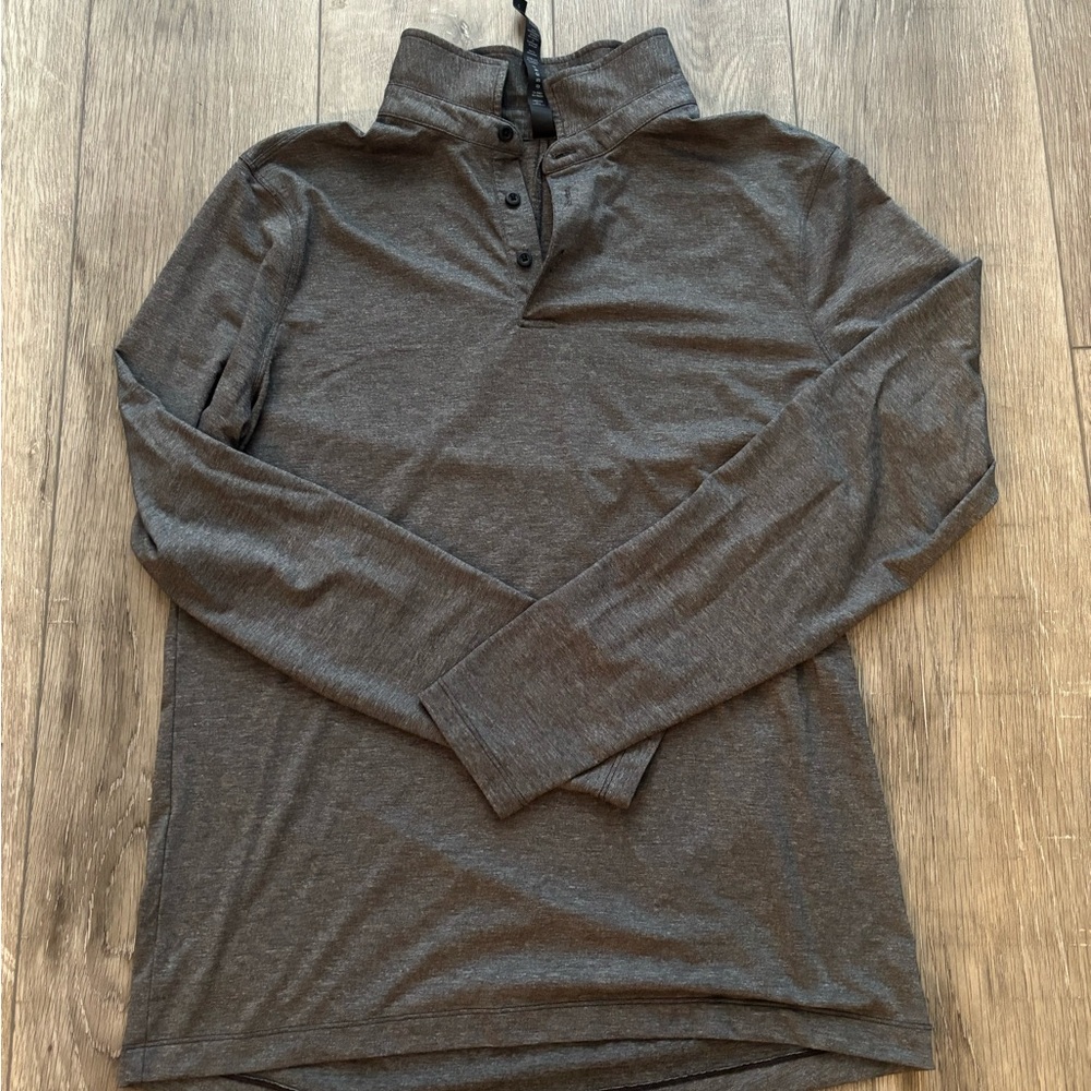 Men's Lululemon Grey Polo LS